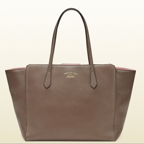 Gucci Medium Leather Swing Tote - Picture 2 of 16